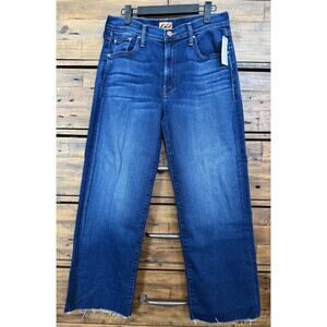MOTHER Women's Straight Leg Jeans in Dark Blue
